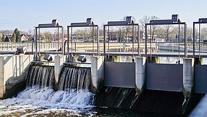 Foto der Wehranlage Berkel