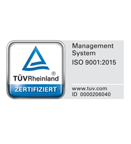 [Translate to Englisch:] Wir sind DIN EN ISO 9001-zertifiziert.